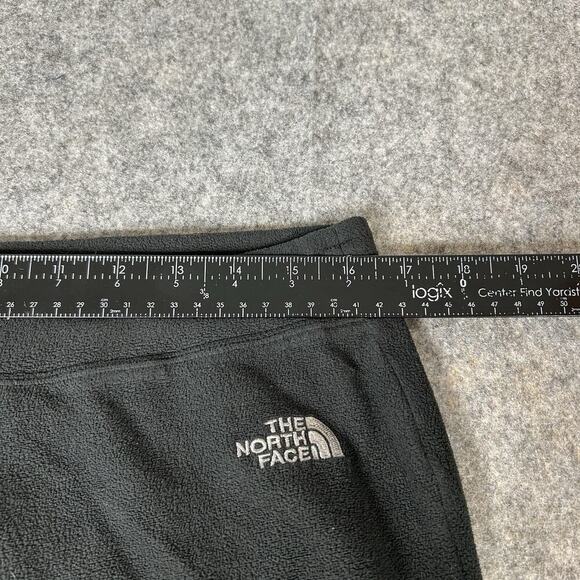 The North Face Sweatpants Womens Medium Fleece Straight Leg Black Polartec - Picture 3 of 12